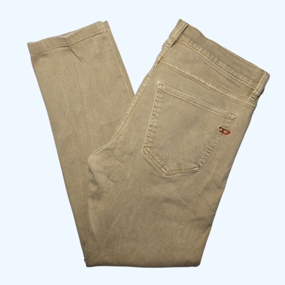 Diesel D-Strukt Slim Jeans Khaki Mens 33x32 (Fits 30" Inseam) A03558 READ